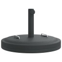  Parasollfot med hjul for Ø38 / 48 mm stenger 25 kg rund 4007986