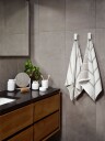 Zone Denmark Sauna Håndkle White soft grey eucalyptus 50x100 cm