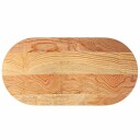  Bordplate lysebrun 120x60x2 cm oval heltre eik