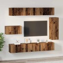  TV benksett 8 pcs Gammelt tre 30.5 x 30 x 90 cm Konstruert tre