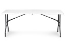 Sammenleggbart hagebord cateringsbord 179x74 cm i koffert ModernHome Hvit