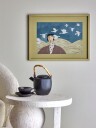 Bloomingville Flyvielle Illustration W/ Frame   Yellow   62X47X2.5CM