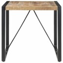 vidaXL Spisebord 80x80x75 cm grovt mangotre