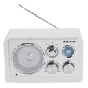 Denver TR-63W FM/AM Analog Radio med AUX-inngang Hvit