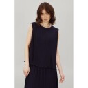 Elisa Top Dark Navy M Plissé top