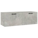 vidaXL Veggskap betonggrå 100x36,5x35 cm konstruert tre