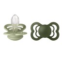 Bibs Silikon smokk Supreme 2-pack 6-18 mån Sage/Hunter Green