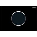 Geberit Sigma 10 Round Betjeningsplate, Berøringsfri, Sort/krom