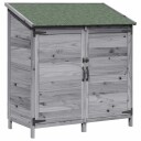 vidaXL Hagehus Grå 106 x 56 x 113,5 cm Massiv Furu Tre