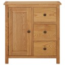 vidaXL Skap 70x35x75 cm heltre eik