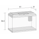 Juwel Akvarium Primo 60 Black 2.0 61X31X37 cm Ca 57L Fisk Akvarier Juwel