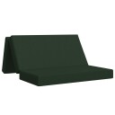 vidaXL Sammenleggbar sofabed 160 x 67 x 45 cm Mørkegrønn