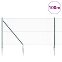  Gjerde med innlegg. grønn 1.2 x 100 m PVC belagt stål