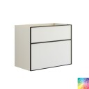 Dansani Inzo Alu-ramme Svart Underskap 2 Skuff NCS Farge / 80cm
