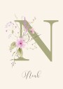Personalized Wildflower Name Plakat Plakat / 30x40cm