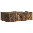 vidaXL Vegghengt Sidebord Røkt Eik 59 x 34,5 x 17 cm Konstruert tre