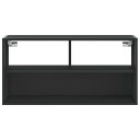  TV-benk svart 80x31x39,5 cm konstruert tre og metall 8721102839832