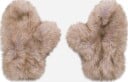 Stand Studio Jane faux fur fox mittens xs/s hvit dame