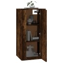 vidaXL Vegghengt TV-benk røkt eik 40x34,5x80 cm 8720845667863