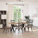  Spisebord NOAIN X-formede ben 160x90x75 cm heltre furu 8721158503251