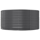 vidaXL Plantekasse antrasitt 140x140x68 cm pulverlakkert stål