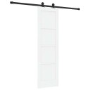 vidaXL Skyvedør med hardware sett Hvit 61x198,5 cm Solid furu