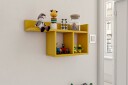 Vegghylle Rooman 62x18 cm   Gul
