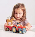 Tender Leaf Tractor And Trailer 2 Red
