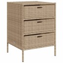  Putekasse beige 55x59x80 cm polyrotting 365554