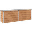 vidaXL Hevet Hagebed Treet Brown 160 x 40 x 55 cm kaldvalset stål