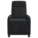 vidaXL Recliner Svart Fløyel