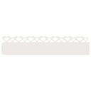 vidaXL Plenkanter 30 pcs Hvit 103 x 0,05 x 22 cm Stål
