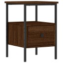 vidaXL Nattbord brun eik 34x36x50 cm konstruert tre