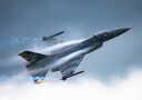 Fighter Jet Vapor Trails Plakat / 40x50