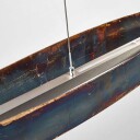 Lucande LED-pendellampe Lian med oksidert overflate