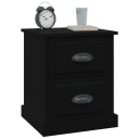 vidaXL Nattbord 2 stk svart 39x39x47,5 cm konstruert tre