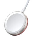 Joyroom 2-i-1 Magnetisk Lader med Lightningkabel til Apple Watch 1,5m Hvit