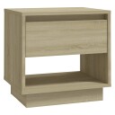 vidaXL Nattbord sonoma eik 45x34x44 cm sponplate
