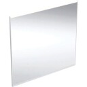 Geberit Option Plus Square speil med lys, dimbar, duggfri, 60x70 cm, sort