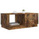  Kaffebord Røkt Eik 90 x 50 x 37 cm Konstruert tre