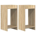 vidaXL Planteholder 2 stk. Sonoma eik 30 x 30 x 60 cm Konstruert tre