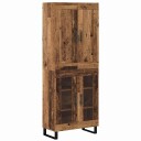  Høyskap Gammelt tre 69,5 x 34 x 180 cm Konstruert tre
