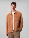Calvin Klein Ls Double Face Wool Blend Chore - Beige - L
