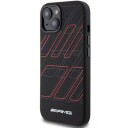 Mercedes AMG Silikon Mobildeksel med Rombemønster og MagSafe til iPhone 15/14/13 - Svart