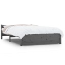 vidaXL Sengeramme grå heltre 135x190 cm 4FT6 Double