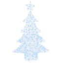  Juletre med 100 LED Kaldhvit 120 cm Akryl