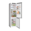 Bosch Inox-look 203 cm KGN392LDF Kombiskap med VitaFresh