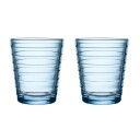 iittala Aino Aalto vannglass 2-pack 22 cl Aqua