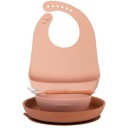 Nattou Eating Learning Set + Bib Pink