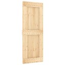 vidaXL Skyvedør NARVIK Naturlig og svart 80 x 210 cm (213,5 cm)